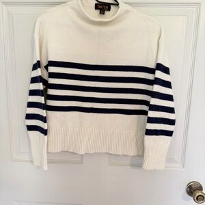 Truth by Republic Navy Stripe Sweater Women’s Medium Nautical Knit